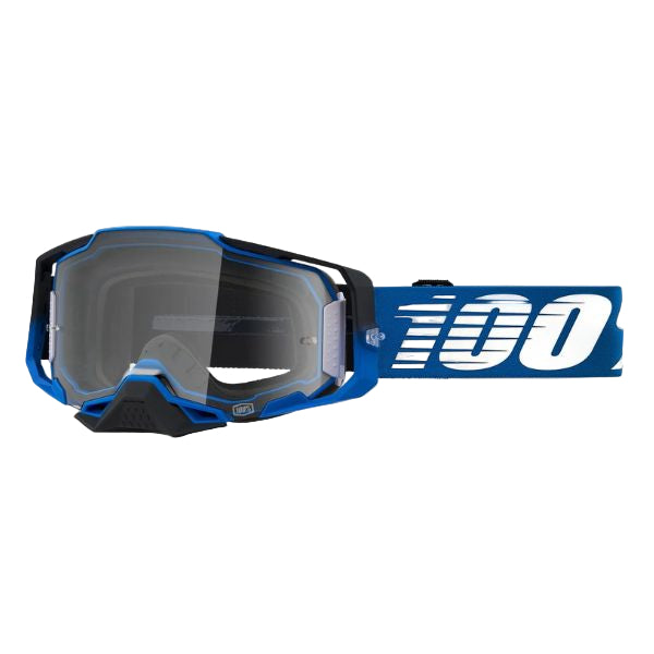 Studio image on a white background of 100%, Armega Goggle w/ Clear Lens, Goggles, SKU 26013120, color options Viggo, Furious, Klein, Albar, Esterel, Fargo, Blue, Livingaad and more