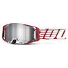 Catalog studio image of 100%, Armega Goggle (Mirror Lens), Goggles, SKU 5622100100, color options Furious, Mirror Silver Lens, Klein, Mirror True Gold Lens, Viggo, Mirror Flash Silver Lens, C-Bad, Mirror Red Lens, Red, Mirror Red Lens, Corbin, Mirror Red/Blue Lens, Oversized Deep Red, Mirror Flash Silver Lens, CW2, Mirror Red Lens and more