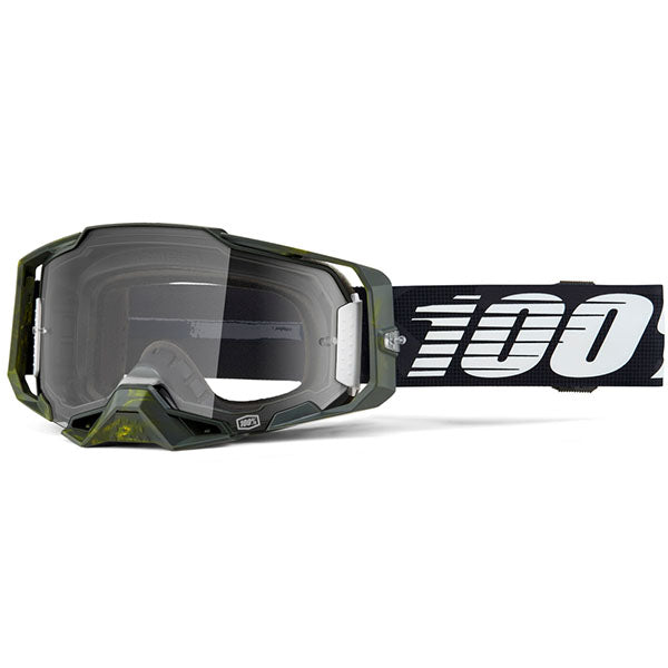 Studio photo of 100%, Armega Goggle w/ Clear Lens, Goggles, SKU 5621205100, color options Viggo, Furious, Klein, Albar, Esterel, Fargo, Blue, Livingaad and more