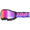 100% Accuri 2.0 Goggle (Mirror Lens) in Superdome with mirror dark red lens SKU 610-5398