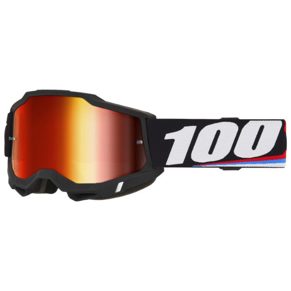 100% Accuri 2.0 Goggle (Mirror Lens) in Maguns with mirror red lens SKU 610-5399