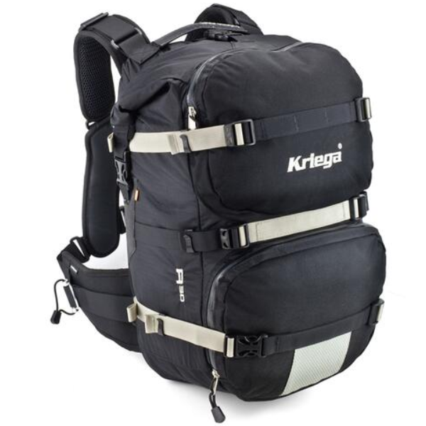 Crisp studio image on a white background of Kriega - R-30 Backpack; showing overall shape and visible design details; SKU 7020660530; Colors: Black