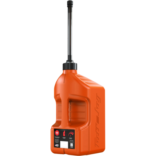 Tuff Jug - 5-gallon Utility Container w/ Auto Stop Spout Orange
