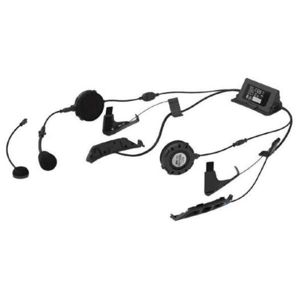 Studio product photo on a white background of Sena, SRL3 Mesh Communication for Shoei Helmets, showing helmet shell shape, vent layout, and exterior graphics, Colors: Default Title, SKU 0501000003