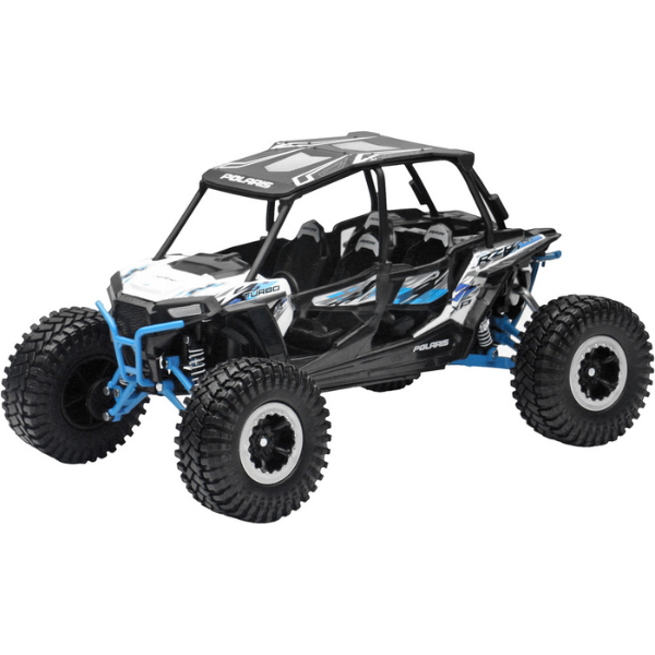 Product image | New Ray Toys - Polaris RZR 4 Turbo XP Rock Crawler 1:18 Scale | SKU: 959-0124 detailed die-cast toy model for collectors and kids | Available at BTO Sports