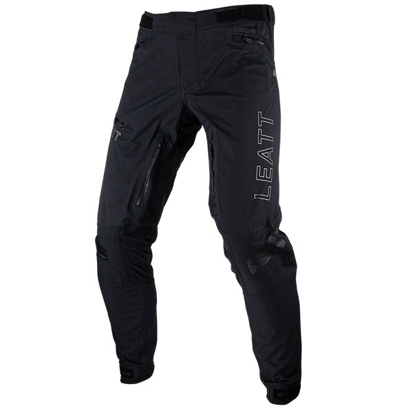 Product photo showing Leatt, HydraDri 5.0 Pant (MTB) Mountain Bike in Black, Colors: Black, Loam, Sizes: 28-40, SKU: 5023035656