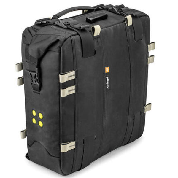 Studio photo on a white background of Kriega - OS Soft Panniers (Single); showing overall shape and visible design details; SKU 7020510522