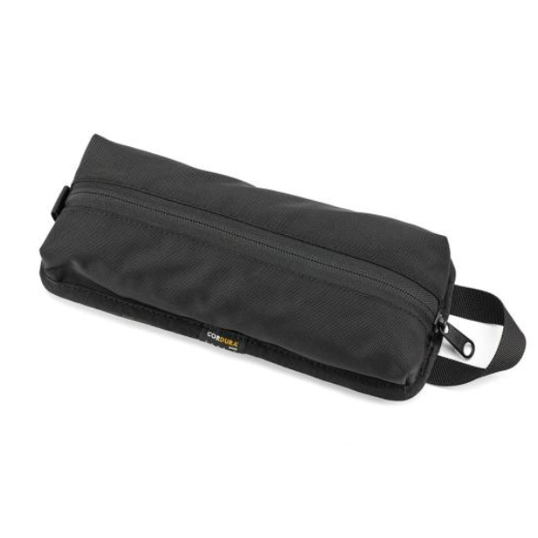 Professional studio photo of Kriega - Tool Pouch; showing overall shape and visible design details; SKU 7020791500; Colors: Black, Orange, Coyote