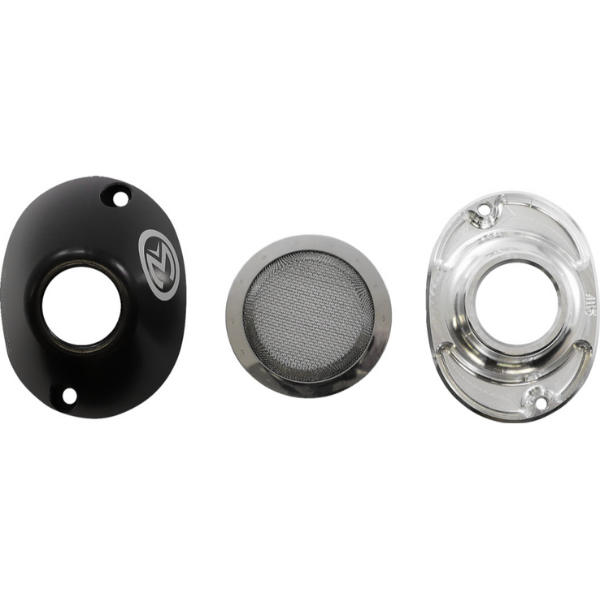 Clean studio shot of Moose Racing - 2 Stroke Spark Arrestor End Caps; showing overall shape and visible design details; SKU 18611622