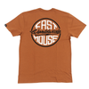 Fasthouse Squall Tee in Rust, back view