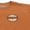 Fasthouse Squall Tee in Rust, back graphic detail