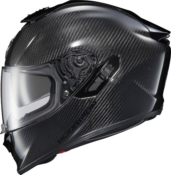 Scorpion EXO - EXO-ST 1400 Evo Carbon Helmet, motorcycle helmet, front three-quarter view, color options: 2XL, LG, MD, SM, XL, sizes: Black, Matte Black