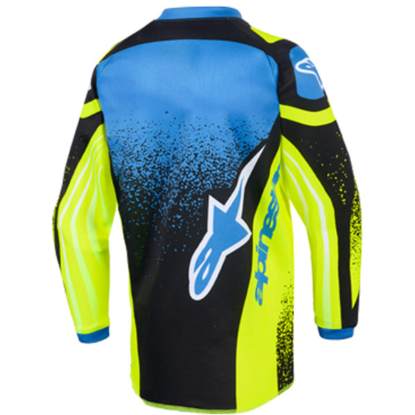 3730326-7268-XS, Alpinestars, Racer Nomur Jersey (Kids), Dark Navy/Orange/UCLA Blue, Dark Navy/Yellow Fluo/UCLA Blue, Sizes Y-2XS, Y-XS product photo