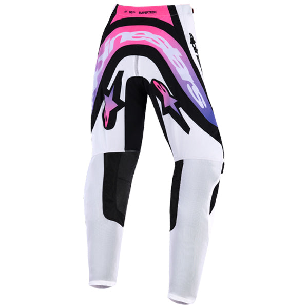 3740626-2371-24, Alpinestars, Supertech Vista Pants (Youth), White/Purple/Black, Dark Navy/Hot Coral/Cobalt, Sizes Y-22, Y-24, Y-26, Y-28 product photo