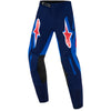 Alpinestars Supertech Vista Pants (Youth) product view Colors: Dark Nvy/Hot Coral/Cobalt SKU:3740626-7263 | Available at BTO Sports.