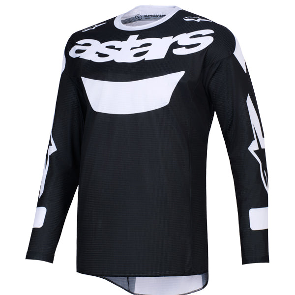 3760226-12-S, Alpinestars, Racer Air Riway Jersey, Black/White, Light Gray/Yellow Fluo/Blue, Sizes SM, MD, LG, XL product photo