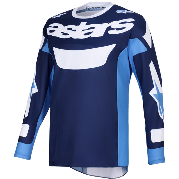 3760326-3143-XL, Alpinestars, Racer Riway Jersey, White/Black, Dark Red/Coral, Yellow/Black, White/Blue/Red, UCLA Blue/White, Sizes SM, MD, LG, XL product photo