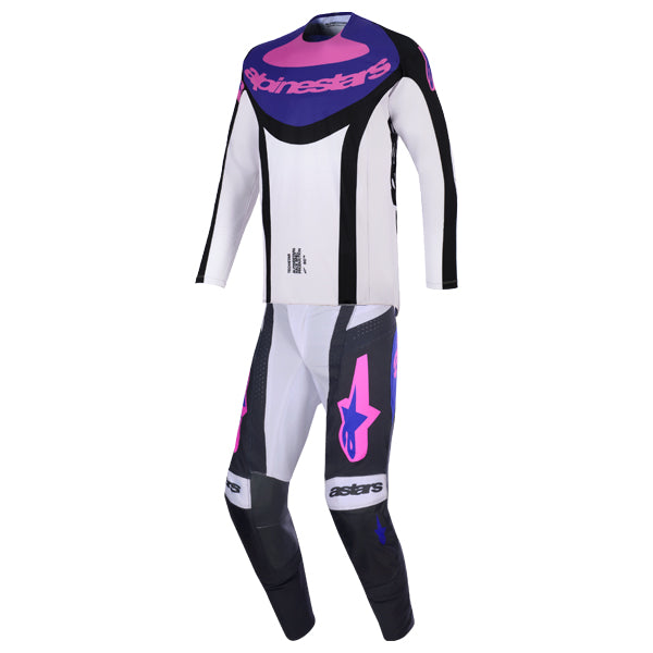 Alpinestars, Techstar Knif Jersey, Pant Combo, Black/Light Gray/Purple, Light Gray/Orange Fluo/Black, Black/White/Red, UCLA Blue/Black/Yellow Fluo product photo