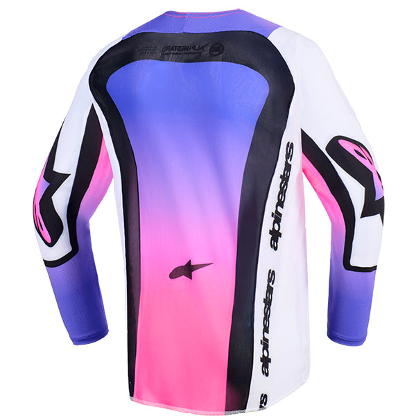 3770626-2371-M, Alpinestars, Supertech Vista Jersey (Youth), White/Purple/Black, Dark Navy/Hot Coral/Cobalt, Sizes Y-SM, Y-MD, Y-LG, Y-XL product photo