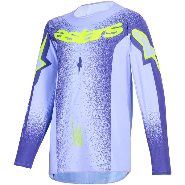 3770726-3175-S, Alpinestars, Supertech Scenz Jersey (Youth), Purple/Yellow Fluo, Red/Black/Yellow, Sizes Y-SM, Y-MD, Y-LG, Y-XL product photo