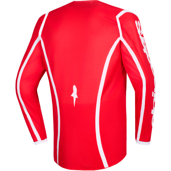 3771026-32-M, Alpinestars, Fluid Apex Jersey (Youth), Red/White, Black/Gray, Sizes Y-SM, Y-MD, Y-LG, Y-XL product photo