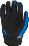 Fly Racing Kinetic Gloves front angle view Colors: Blue/Grey/Black Sizes: XS to 3X SKU:379-411 | Available at BTO Sports.