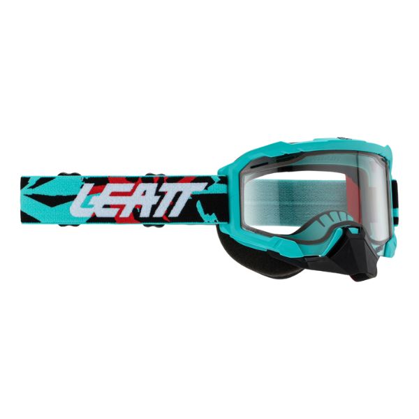 Image showing Leatt, Velocity 4.5 SNZ Goggle in Fuel Clear 68%, Colors: Fuel Clear 68%, Green Fade Clear 68%, Indigo Clear 68%, Stealth Yellow 70%, Zebra UC 32%, SKU: 8023021010