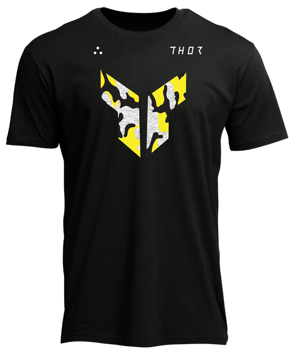 Studio photo on a white background of Thor Iconic T-Shirt; showing tee fit, printed graphics, and crew neckline; SKU 3030245; Sizes: S-5XL
