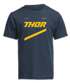 Professional studio photo of Thor Boys Brave T-shirt (Youth); showing tee fit, printed graphics, and crew neckline; SKU 303238; Colors: Charcoal, Navy