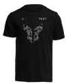 Clean studio shot of Thor Boys Iconic T-Shirt (Youth); showing tee fit, printed graphics, and crew neckline; SKU 303238; Colors: Carbon, Dry Lake, Toxic