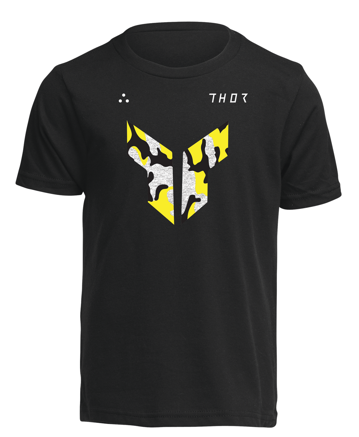Crisp studio image on a white background of Thor Boys Iconic T-Shirt (Youth); showing tee fit, printed graphics, and crew neckline; SKU 303238