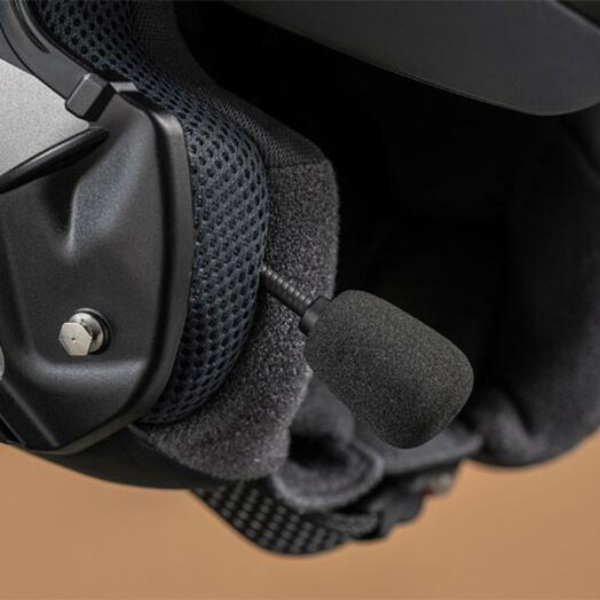 Studio image on a white background of Sena, SRL3 Mesh Communication for Shoei Helmets, showing helmet shell shape, vent layout, and exterior graphics, Colors: Default Title, SKU 0501000003