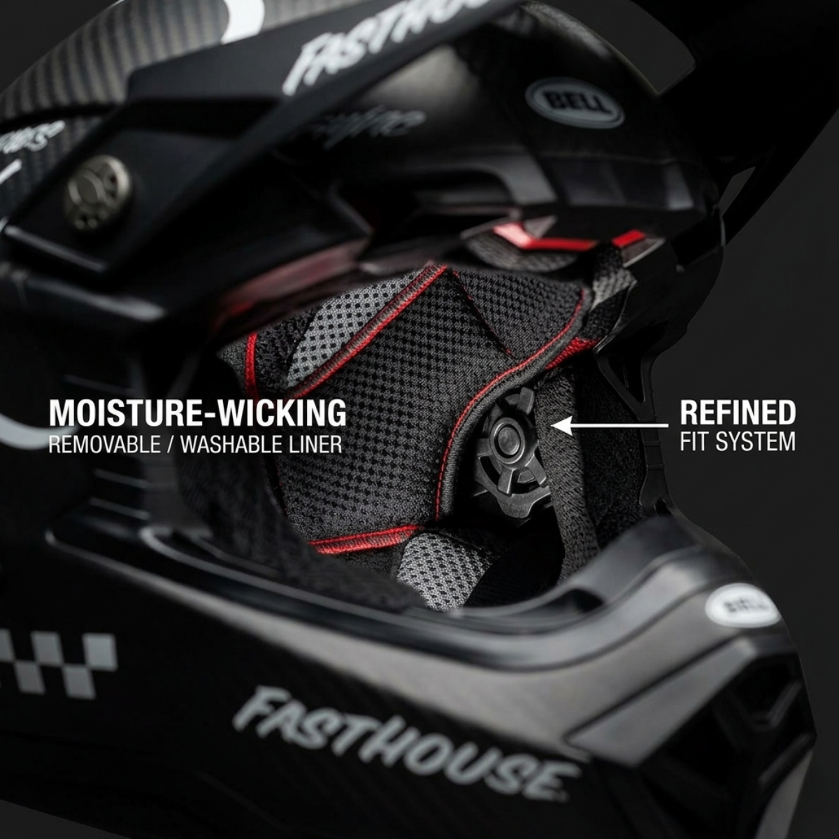Bell - Moto-10 Spherical Fasthouse Raven Helmet