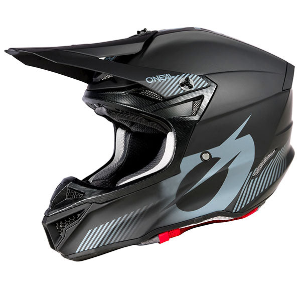 Studio product photo on a neutral background of O'Neal, 5 Series Solid V.23 Helmet (Youth), SKU 0628-091, color options Black, sizes Y-XS, Y-SM, Y-MD, Y-LG, Y-XL, Y-2X
