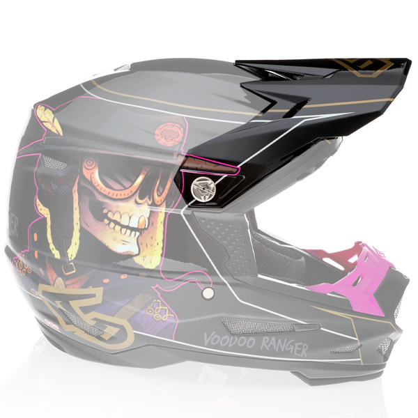 6D 6D - ATR-2 Voodoo Ranger Visor motocross/off‑road full‑face helmet product view — with ODS impact management for angular and linear energy, ventilated and lightweight, SKU 72-6088.