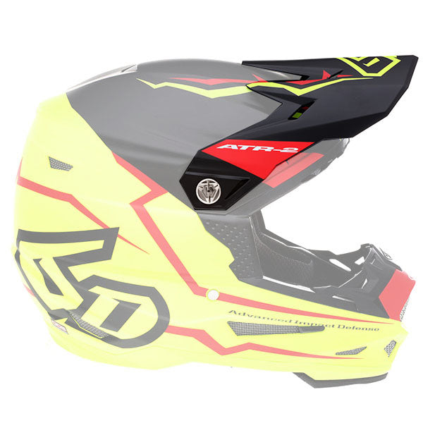 6D helmet product view — with ODS impact management for angular and linear energy, ventilated and lightweight, 6d-atr-2-element-visor.