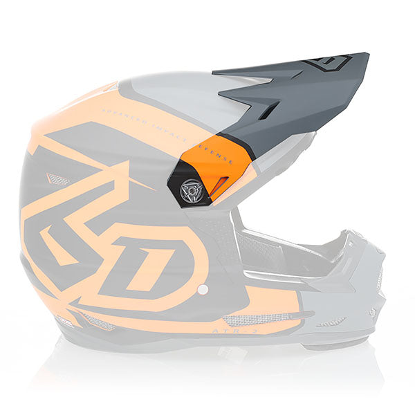 6D helmet orange neon product view — with ODS impact management for angular and linear energy, ventilated and lightweight, SKU 72-4137.