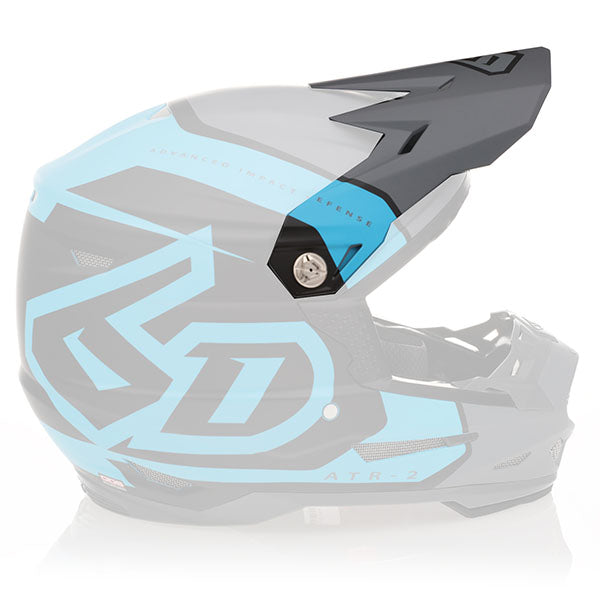 6D helmet cyan product view — with ODS impact management for angular and linear energy, ventilated and lightweight, SKU 72-6114.
