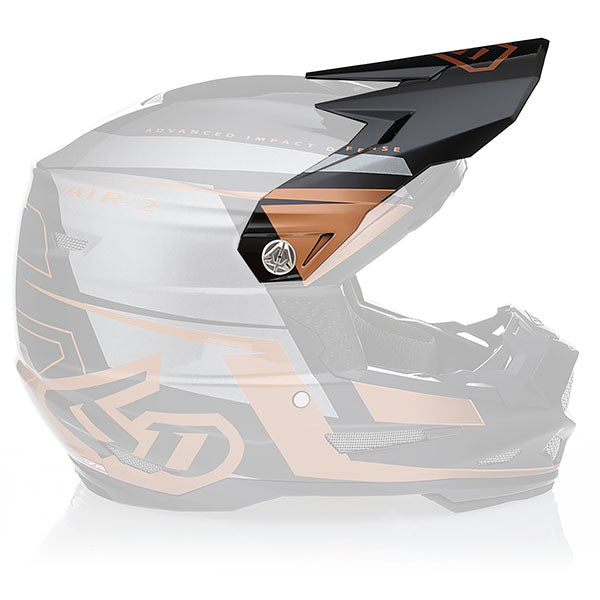 6D 6D - ATR-2 Mach Visor motocross/off‑road full‑face helmet bronze product view — with ODS impact management for angular and linear energy, ventilated and lightweight, SKU 72-6116.