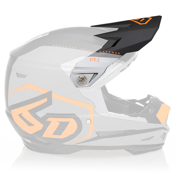 6D helmet orange neon product view — with ODS impact management for angular and linear energy, ventilated and lightweight, SKU 72-6122.