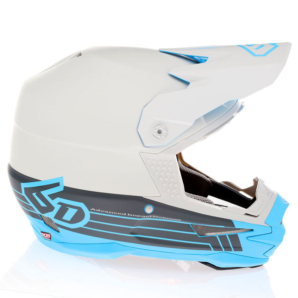 6D 6D - ATR-1 Split Helmet motocross/off‑road full‑face helmet angled view — with ODS impact management for angular and linear energy, ventilated and lightweight, SKU 10-4324.