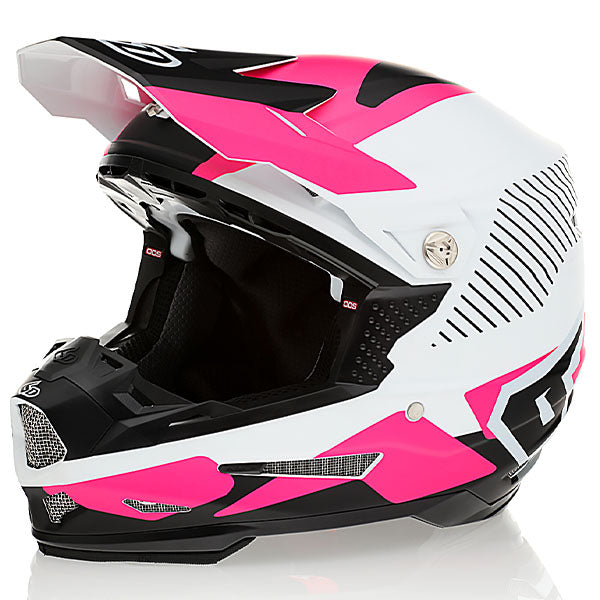 6D 6D - ATR-2 Fusion Helmet motocross/off‑road full‑face helmet pink product view — with ODS impact management for angular and linear energy, ventilated and lightweight, SKU 12-2944.