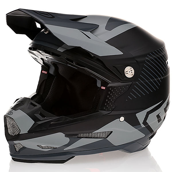 6D 6D - ATR-2 Fusion Helmet motocross/off‑road full‑face helmet black product view — with ODS impact management for angular and linear energy, ventilated and lightweight, SKU 12-2904.