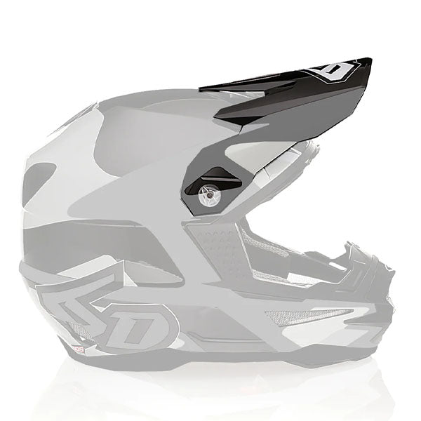 6D helmet black product view — with ODS impact management for angular and linear energy, ventilated and lightweight, SKU 72-3735.