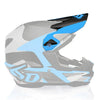 6D helmet cyan product view — with ODS impact management for angular and linear energy, ventilated and lightweight, 6d-atr-1-apex-visor.