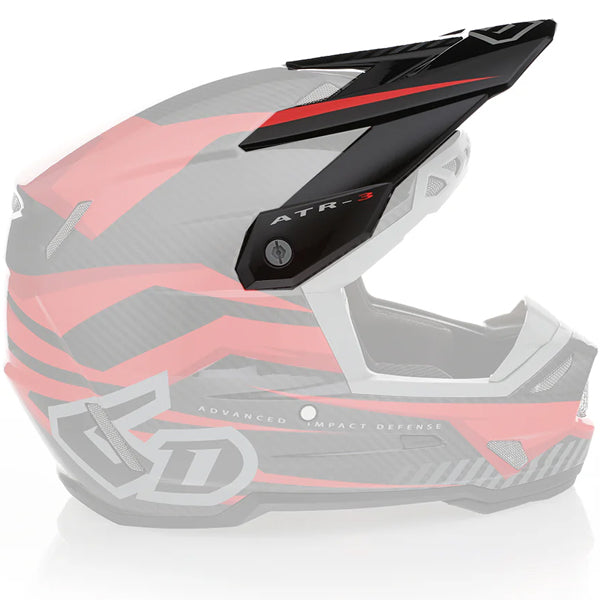 High-resolution studio image of 6D - ATR-3 Rival Visor; showing visor shape, mounting points, and surface finish; SKU 72-80