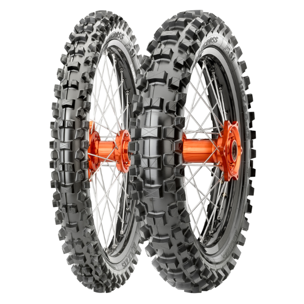 Professional studio photo of Maxxis - Maxxcross MX-SI Tires; showing overall shape and visible design details; SKU 870-80; Colors: Front, Rear