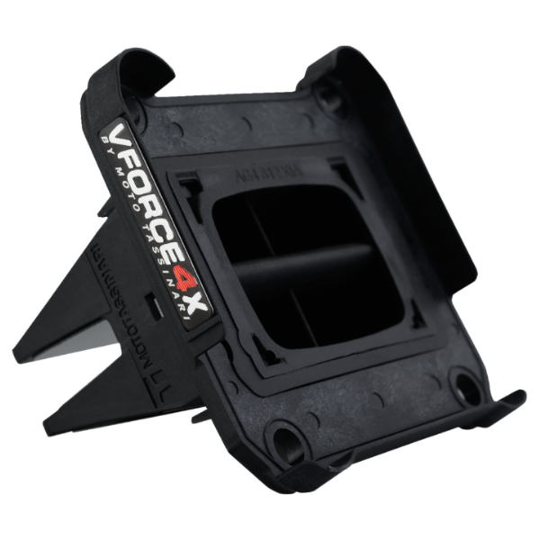 Professional studio photo of Moto Tassinari, VForce 4X Reed Valve TBi (KTM/Husqvarna/GasGas), side view, Colors: GasGas, Husqvarna, KTM, SKU 10080366