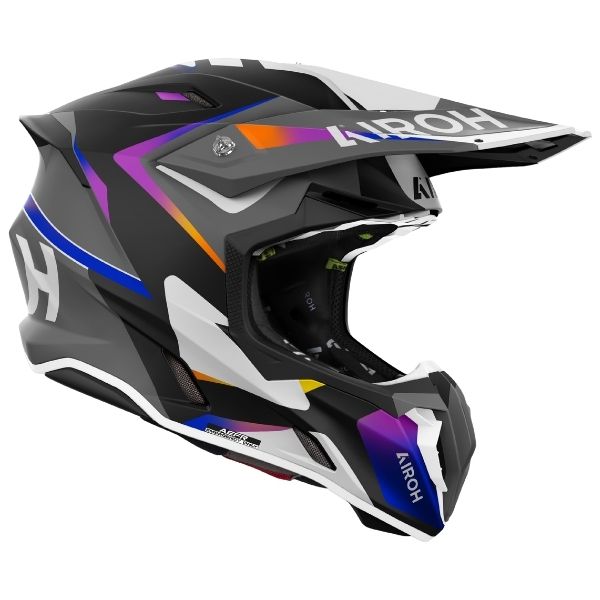 Airoh Airoh - Twist 3 Hustle Helmet product image, motorcycle helmet side view, SKU PAI74A13TW3HM1C.