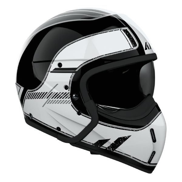 Airoh Airoh - J 110 Raster Helmet product image, motorcycle helmet side view, SKU PAI75A13J11RW1C.